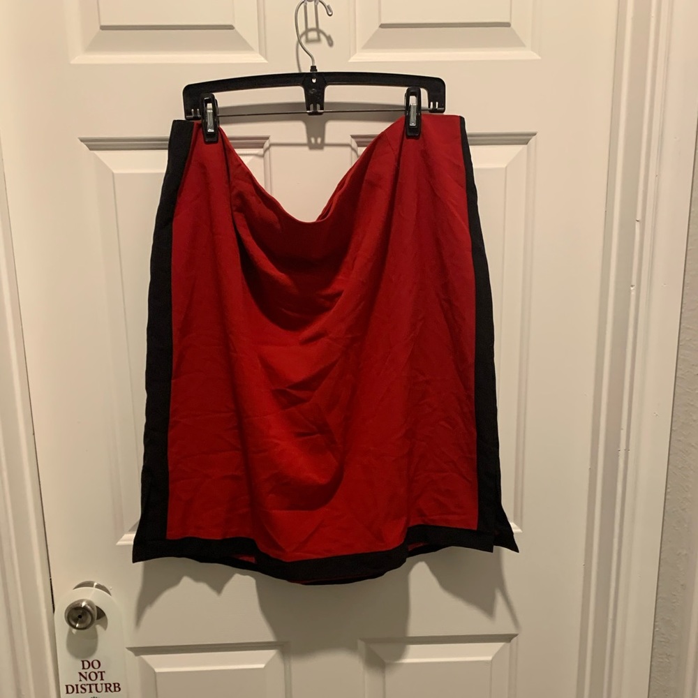 Red and black Skirt